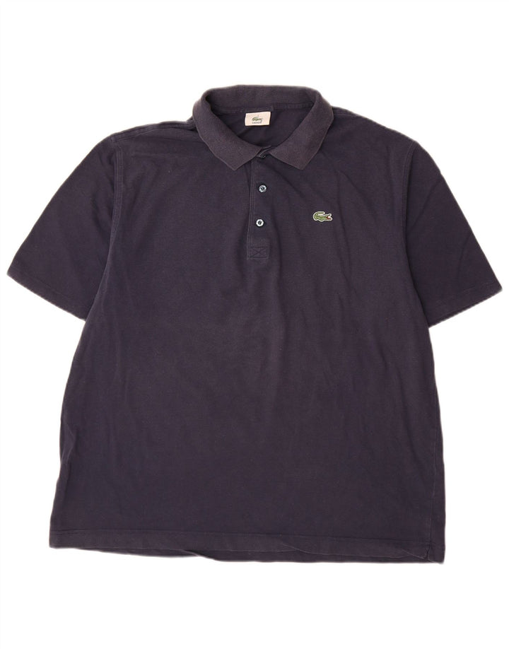 Lacoste Herren Poloshirt Größe 7 XL Marineblaue Baumwolle