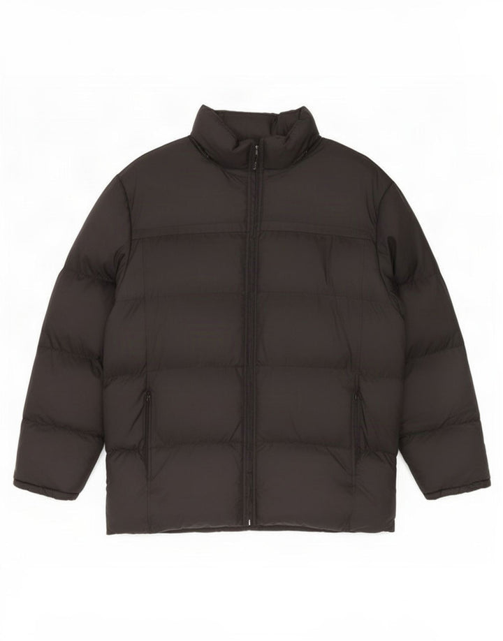Brugi Herren Wattierte Jacke UK 40 Large Schwarz Polyamid