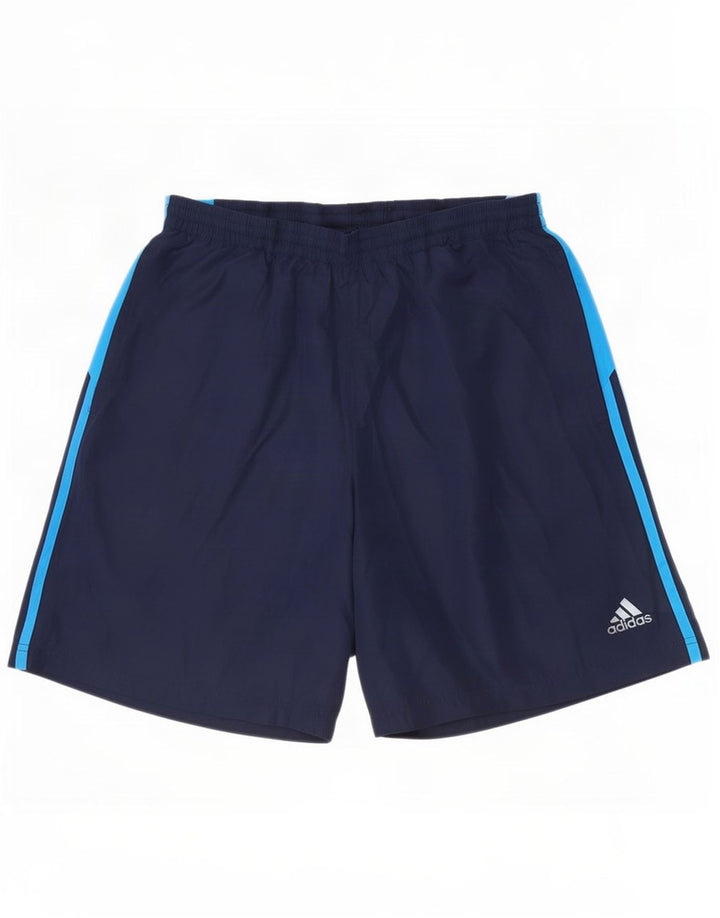 Adidas Herren-Sportshorts, groß, marineblau, Colourblock-Polyester