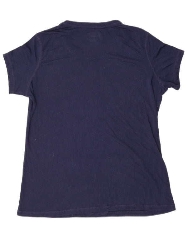 NFL Damen Dallas Cowboys Grafik-T-Shirt-Oberteil UK 18 XL Marineblau Polyester