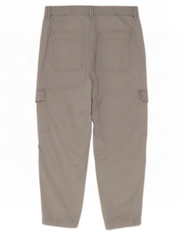 Marks & Spencer Damen Crop Cargohose UK 14 Medium W30 L25 Grau