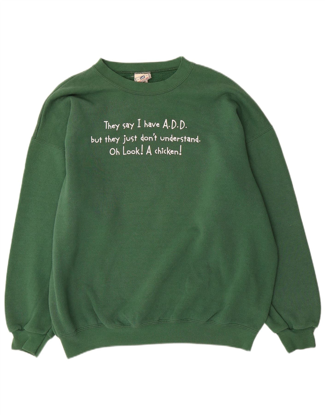 Lee Herren-Sweatshirt mit Grafik, XL, grüne Baumwolle