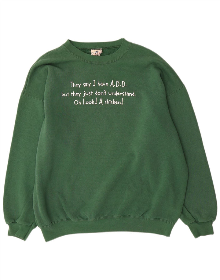 Lee Herren-Sweatshirt mit Grafik, XL, grüne Baumwolle