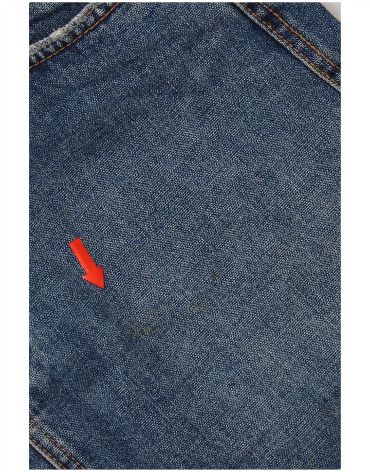 Zara Damen Mini-Jeansrock, Größe S, W26, Blau