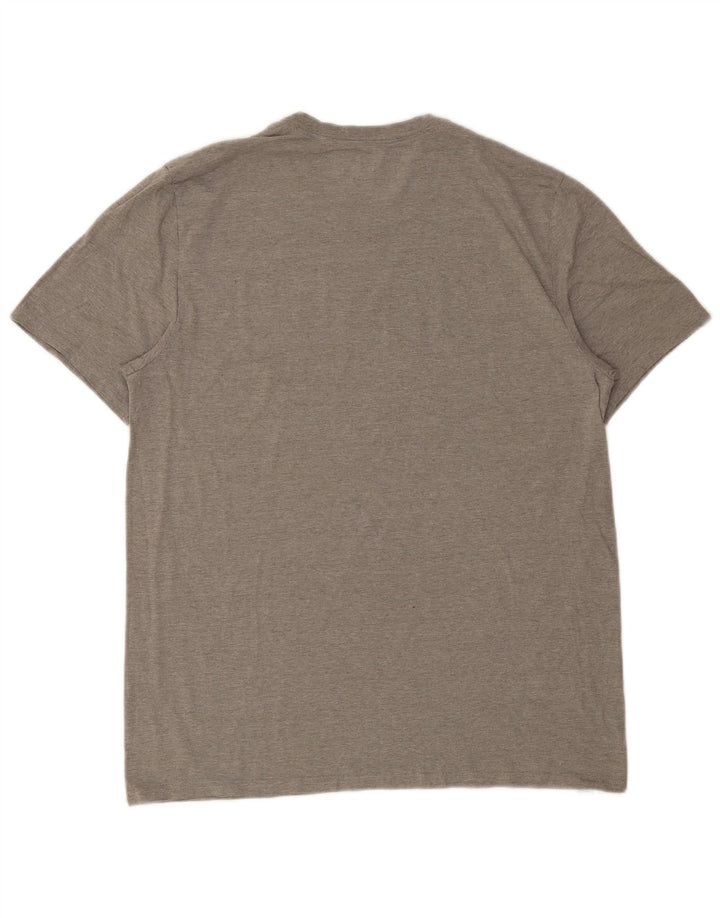 Calvin Klein Herren T-Shirt Top Large Grau Baumwolle