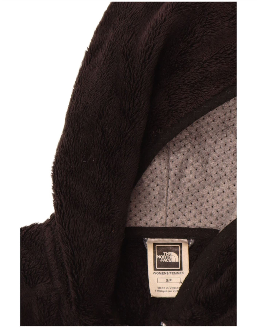 THE NORTH FACE Damen-Fleecejacke mit Kapuze, UK 10, Größe S, Schwarz, Polyester