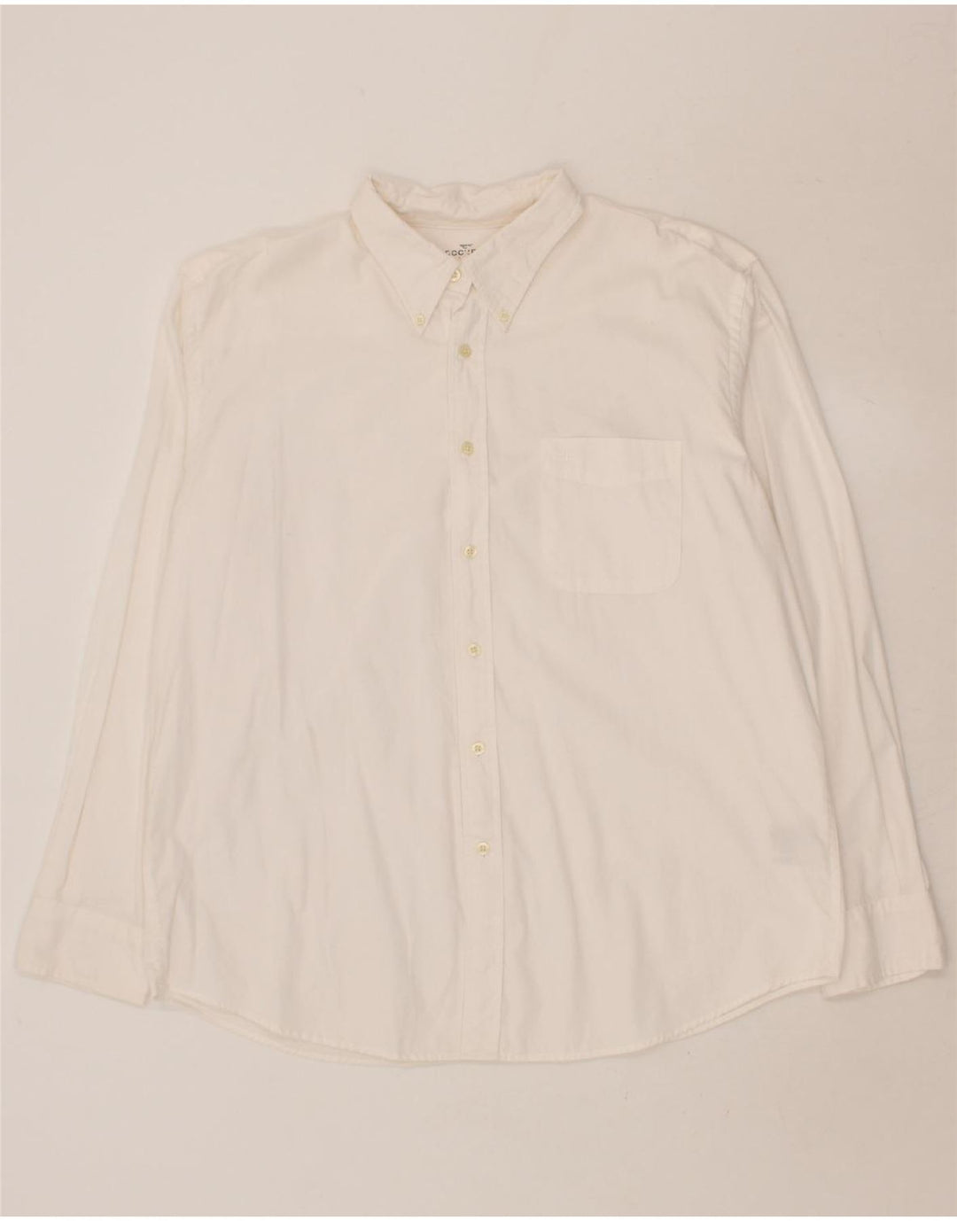 DOCKERS Mens Shirt XL White Cotton Vintage Dockers and Second-Hand Dockers from Messina Hembry 
