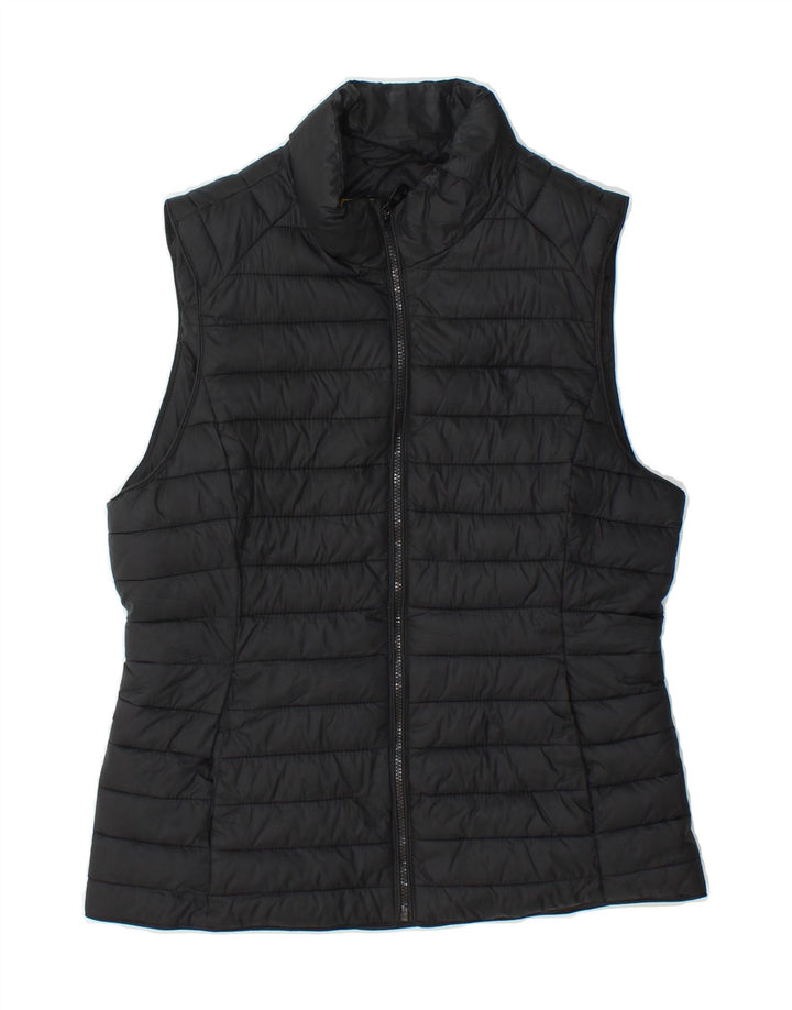 MASSIMO DUTTI Womens Padded Gilet UK 10 Small Black Polyester Vintage Massimo Dutti and Second-Hand Massimo Dutti from Messina Hembry 