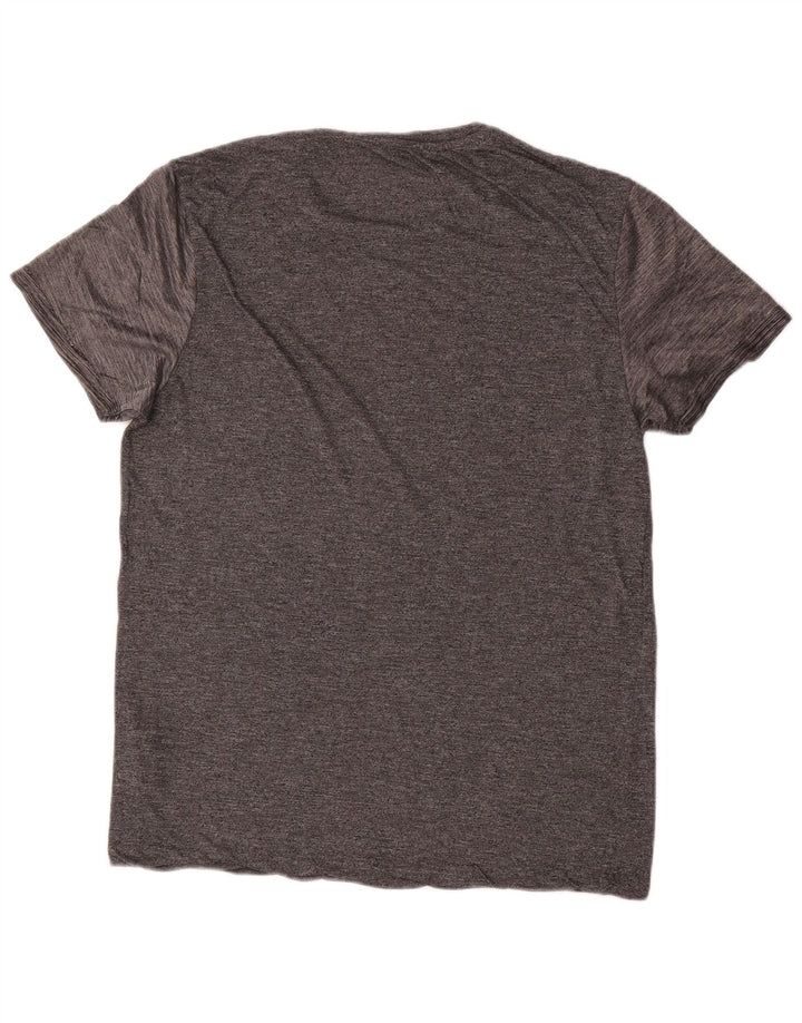 ALL SAINTS Herren T-Shirt Top Large Grau Viskose