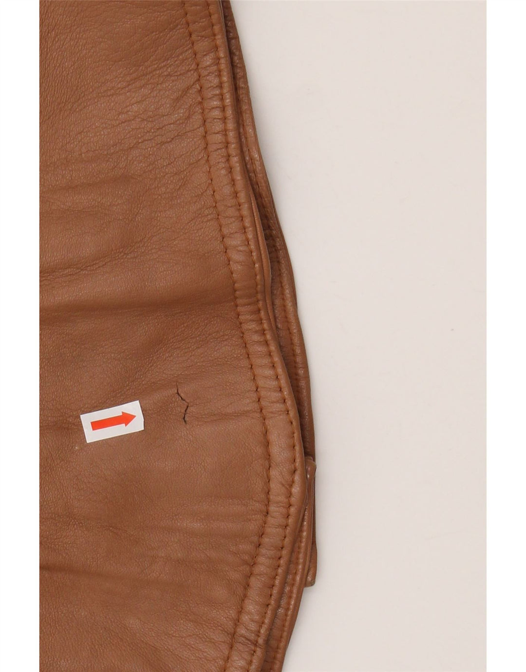 Vintage Damen Lederjacke UK 14 Mittelbraunes Leder