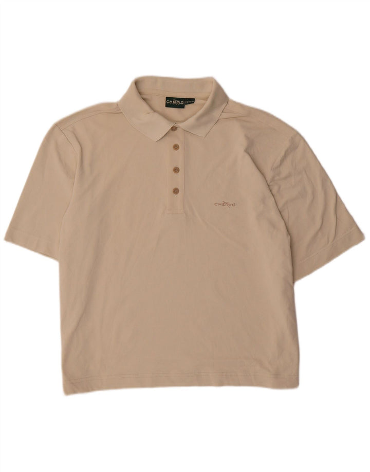 Chervo Herren Poloshirt IT 48 Medium Beige Nylon