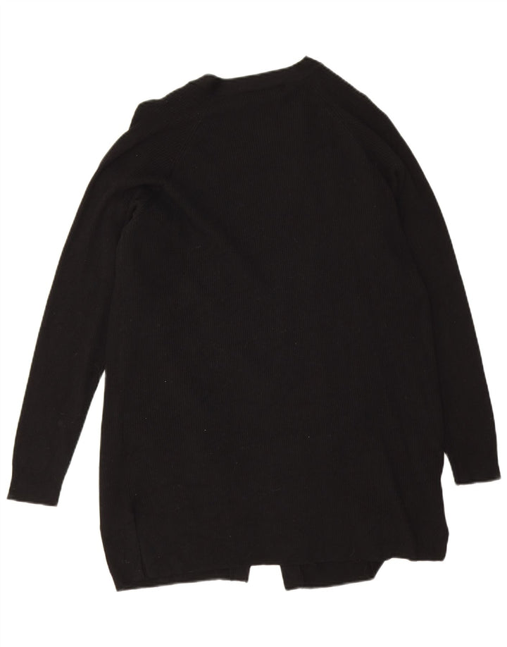 Marks & Spencer Offener Damen-Cardigan-Pullover UK 14 Mittelschwarze Viskose