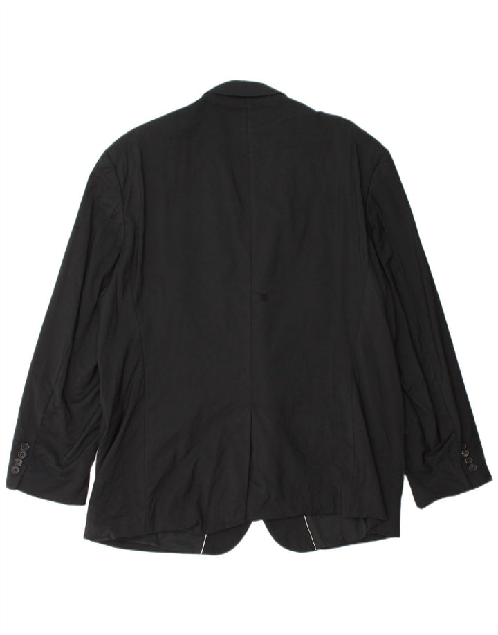 HUGO BOSS Herren Guabello 2-Knopf-Blazerjacke UK 40 Große schwarze Viskose