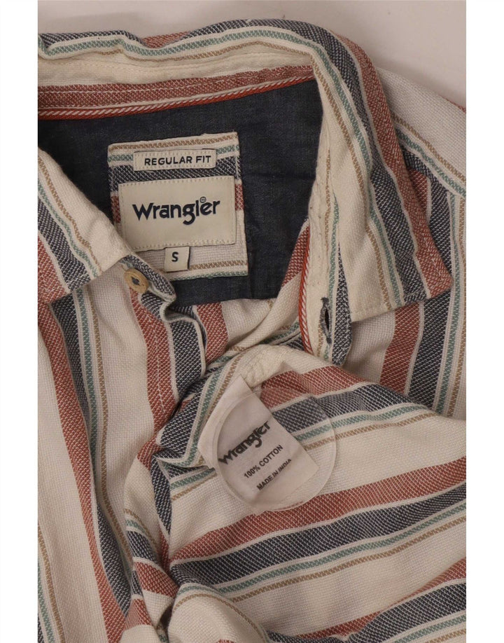 Wrangler Herren-Hemd in normaler Passform, klein, mehrfarbig, gestreift, aus Baumwolle