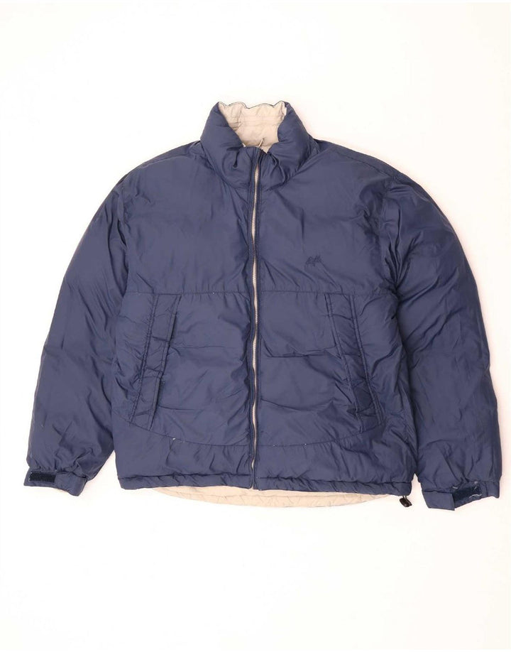Rifle Herren-Wendejacke mit Kapuze, wattiert, UK 38, mittelbeigefarbenes Polyamid