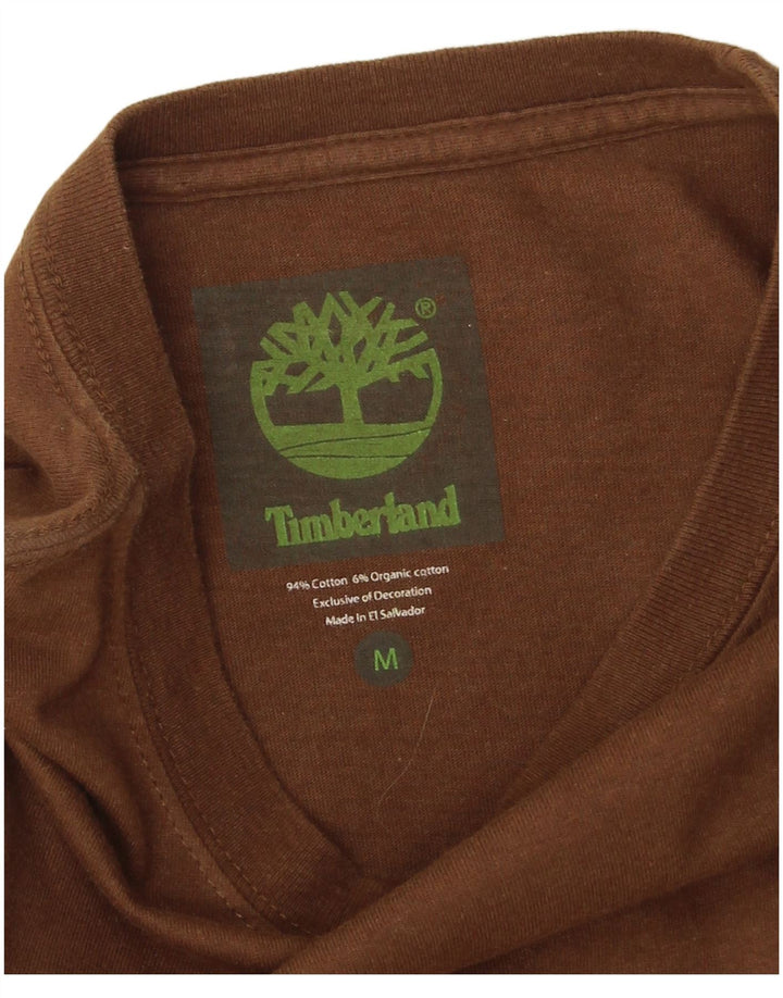 TIMBERLAND Mens T-Shirt Top Medium Brown