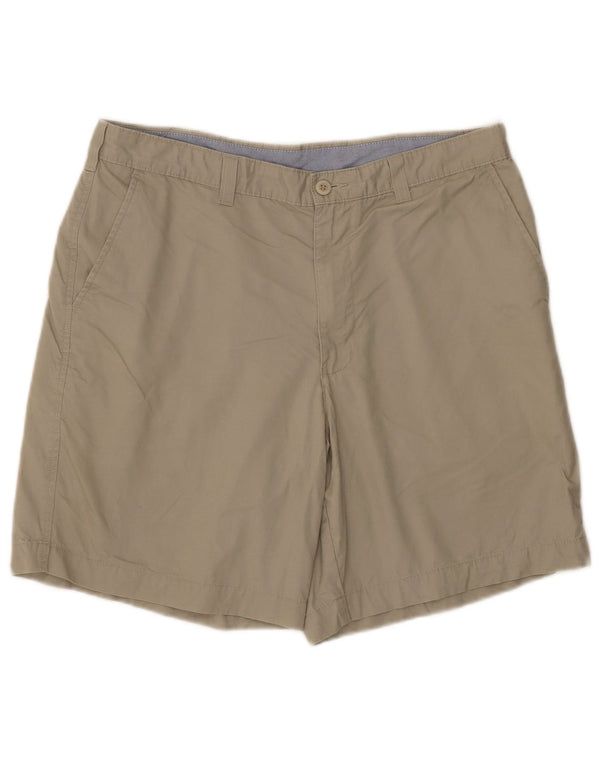 Marks & Spencer Herren Blue Harbor Chino Shorts W36 Large Beige Baumwolle