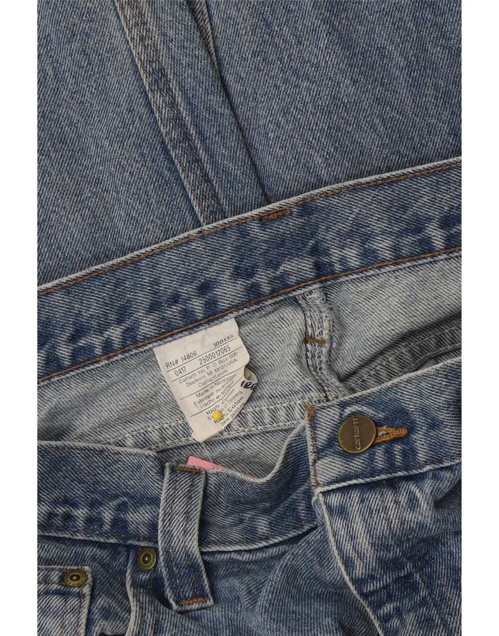 Carhartt Herren Straight Jeans W40 L30 Blaue Baumwolle