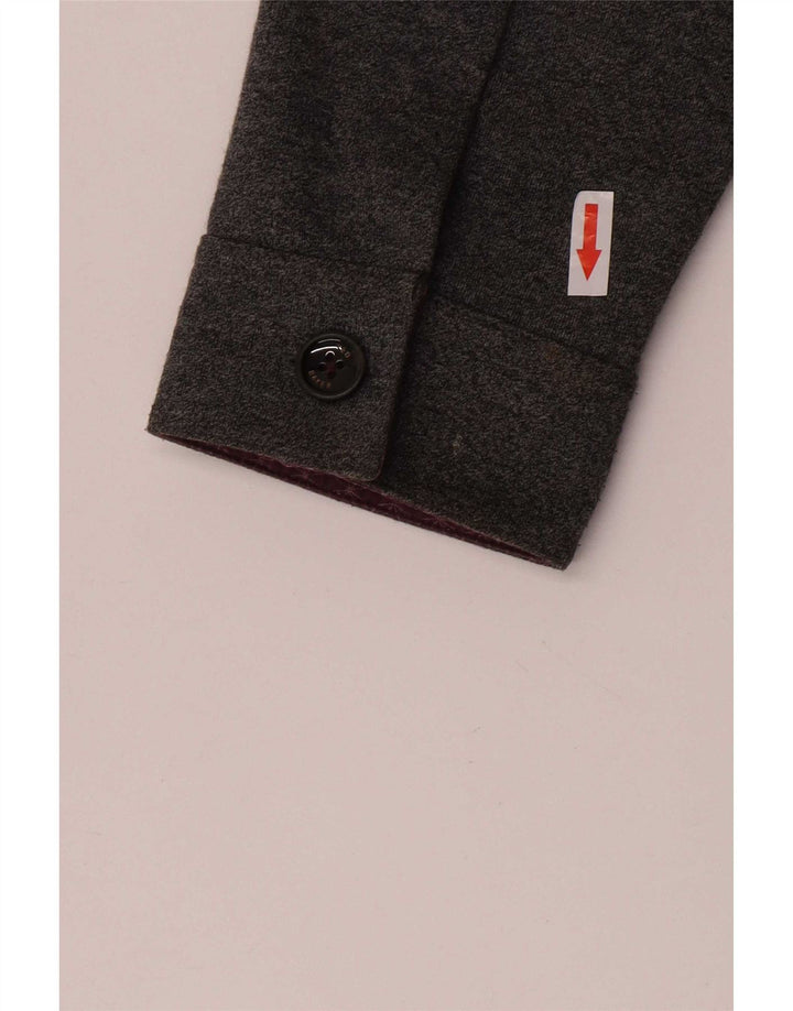 Ted Baker Herren Bomberjacke Größe 4 Large Grau Polyester