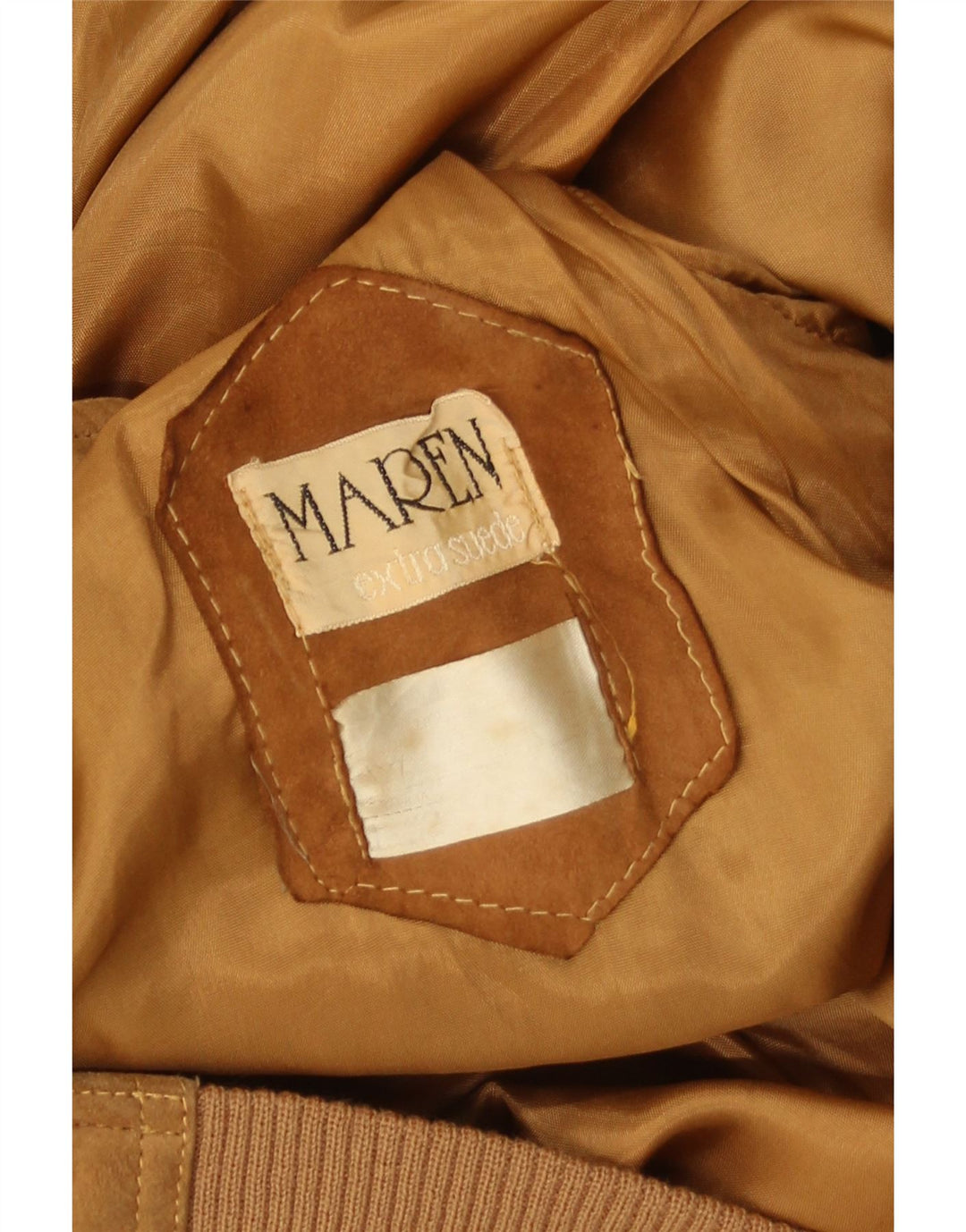 Maren Herren Wildleder Bomberjacke UK 40 Großes beiges Wildleder