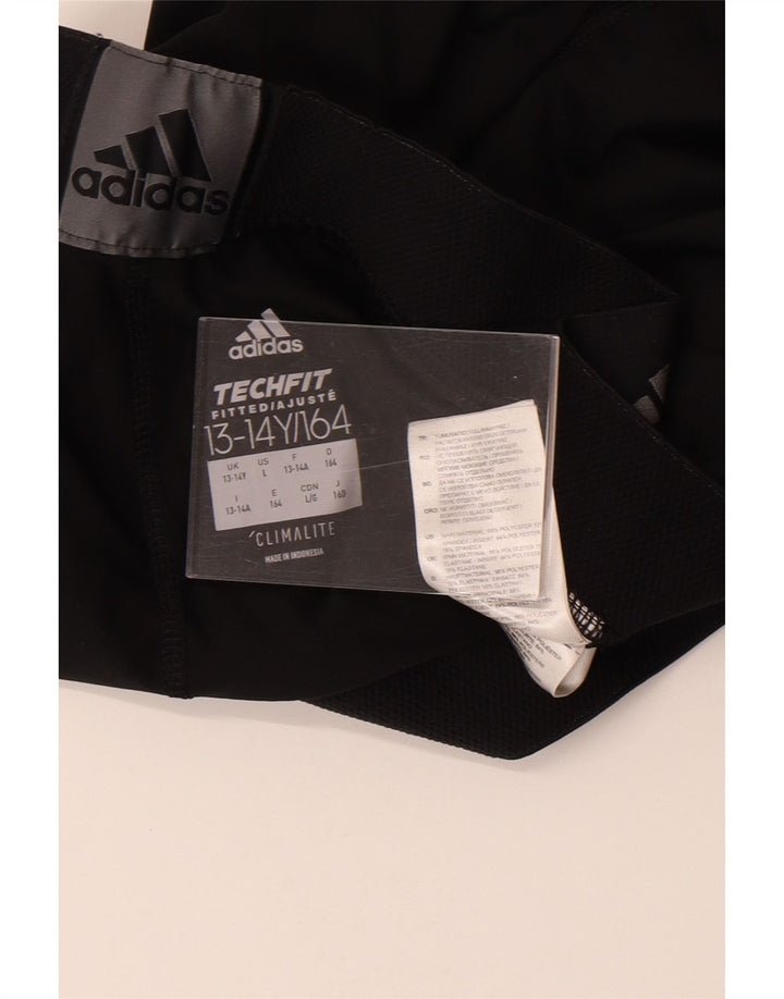 Adidas Climalite Graphic Leggings für Jungen, 13–14 Jahre, schwarzes Polyester