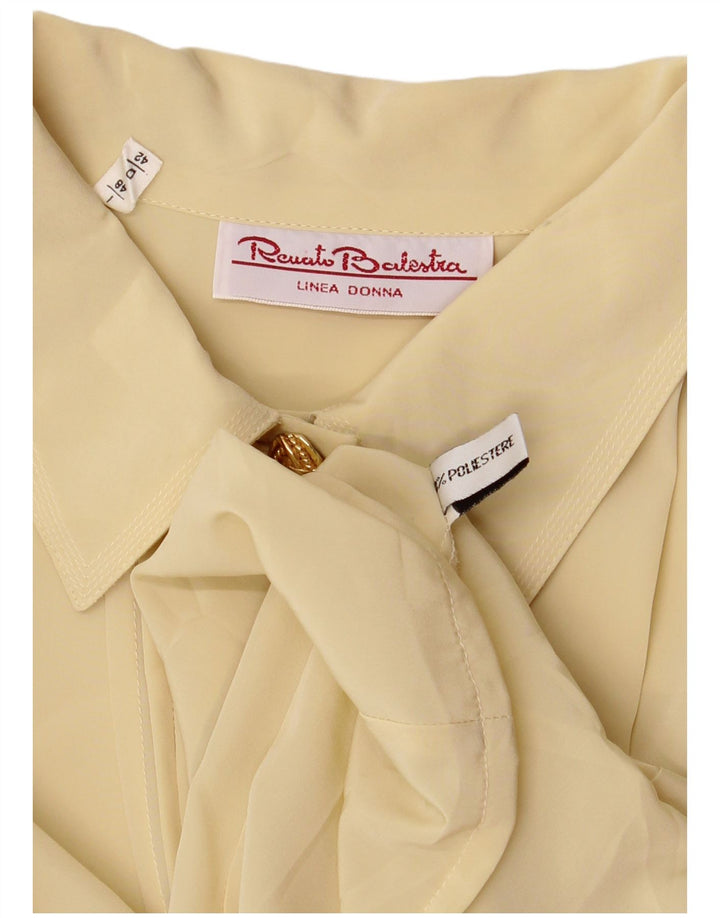 Renato Balestra Damen Übergroße Hemdbluse IT 48 XL Beige Polyester