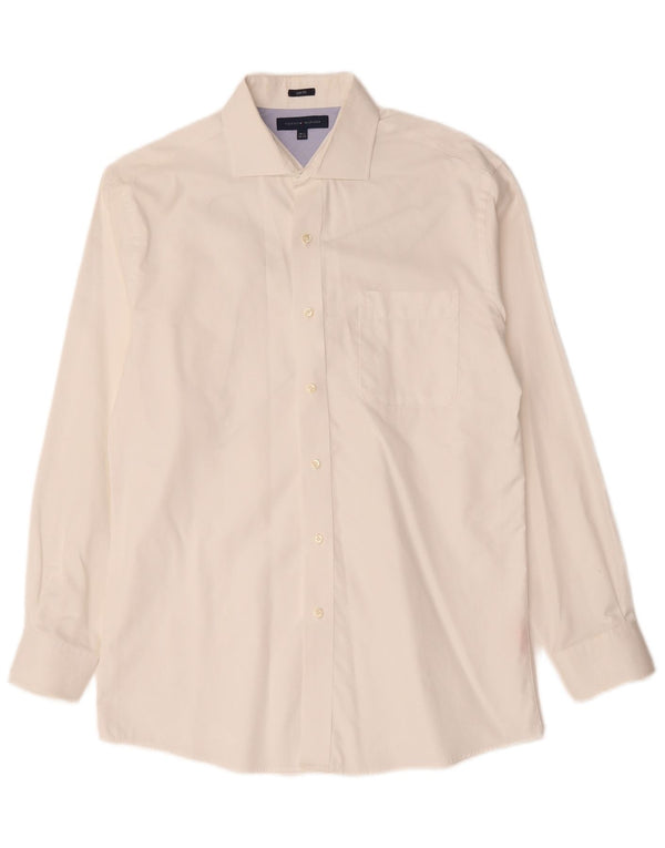 Tommy Hilfiger Herren Slim Fit Hemd Größe 15 1/2 Mittelweiß
