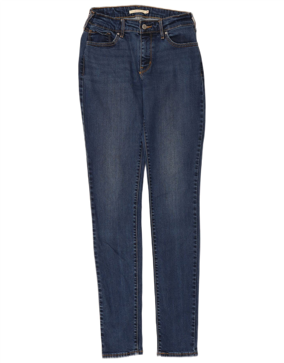 LEVI'S Damen 711 Skinny Jeans W29 L34 Blaues Lyocell