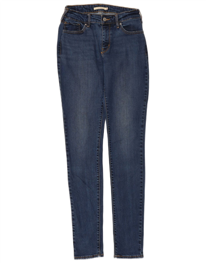 LEVI'S Damen 711 Skinny Jeans W29 L34 Blaues Lyocell