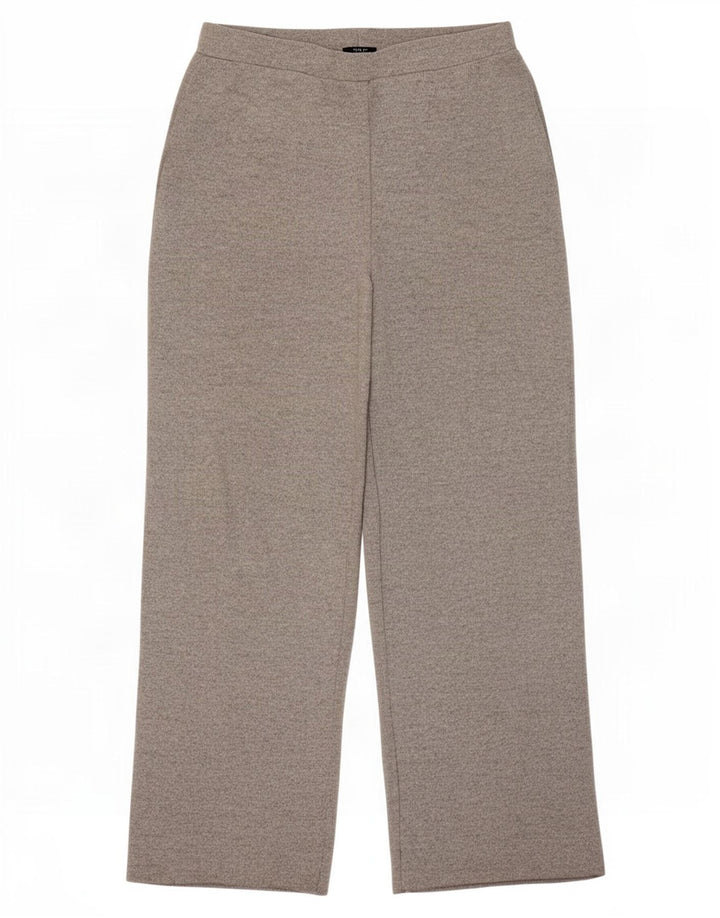 Zara Damen-Trainingshose mit weitem Bein, UK 12, Mittelgrau, Polyester