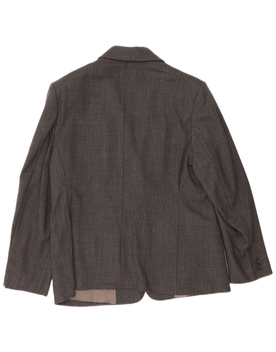 Marks & Spencer Damen 2-Knopf-Blazerjacke, UK 16, große graue Wolle