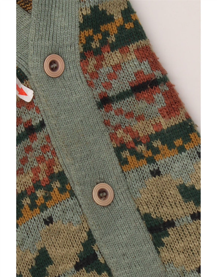 Marks & Spencer Herren-Strickjacke, mittelgroß, mehrfarbig, Fair Isle