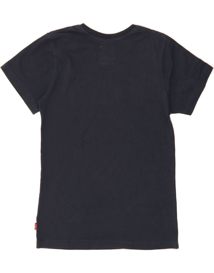 LEVI'S Boys Graphic T-Shirt Top 11-12 Years Navy Blue Vintage Levi's and Second-Hand Levi's from Messina Hembry 