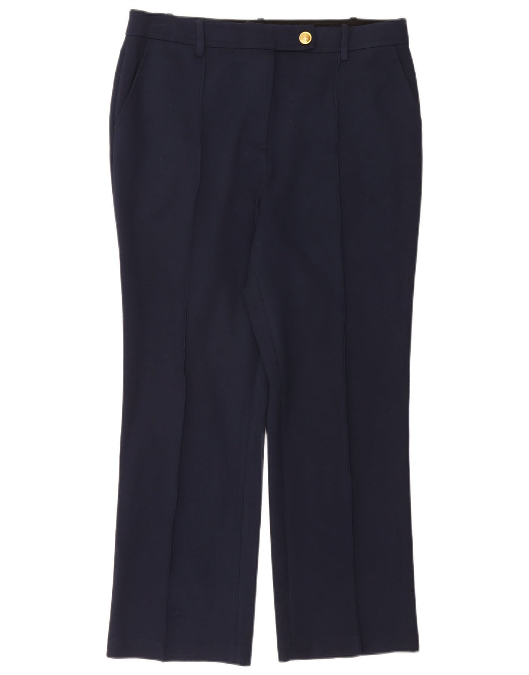 Tory Burch Womens Chino Trousers US 12 Large W30 L27 Navy Blue Viscose