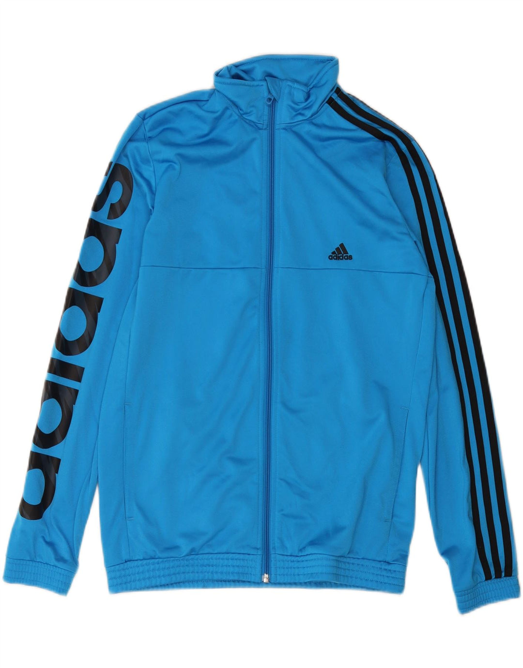 ADIDAS Herren Grafik-Trainingsanzug-Oberteil, Jacke, klein, blau, Polyester