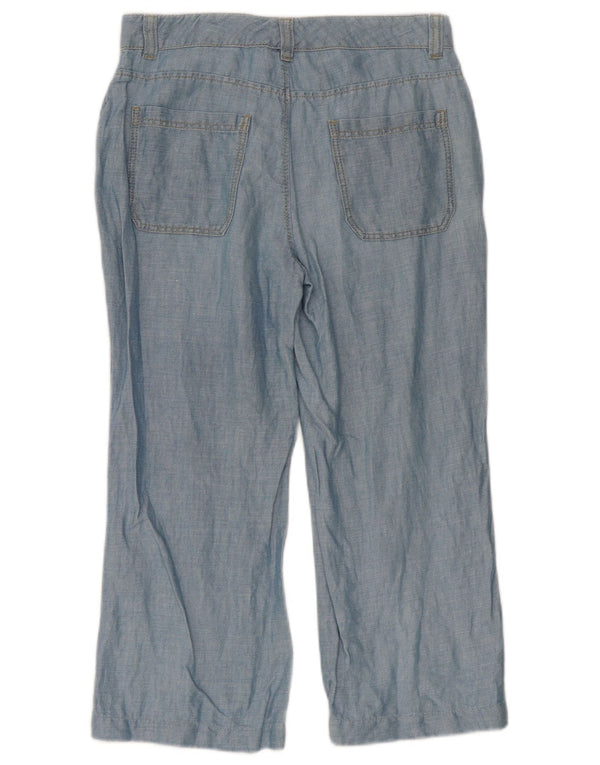 Massimo Dutti Damen Kurze Hose EU 36 XS W26 L23 Blaue Baumwolle
