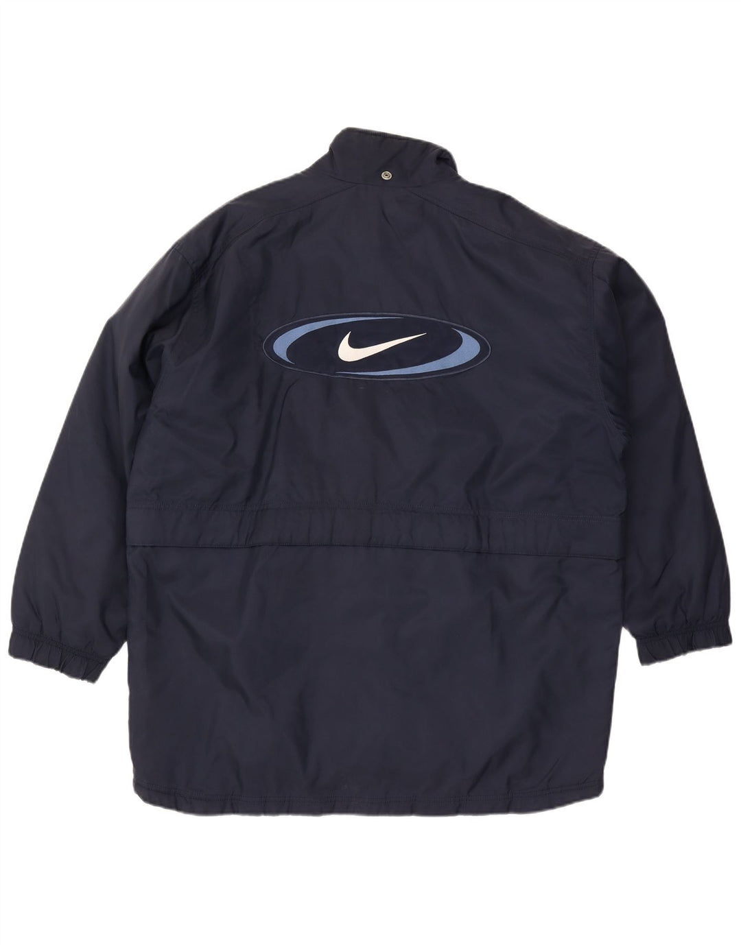 Nike Herren Graphic Windbreaker Jacke UK 42/44 Großes marineblaues Nylon