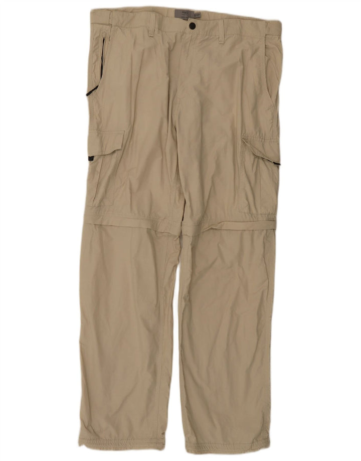 Marks & Spencer Herren-Cargohose, normal, W38, L33, Beige, Baumwolle