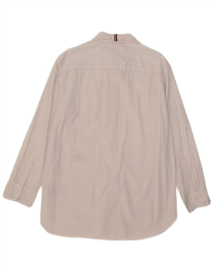 Tommy Hilfiger Damenhemd US 8 Mittelweiße Baumwolle