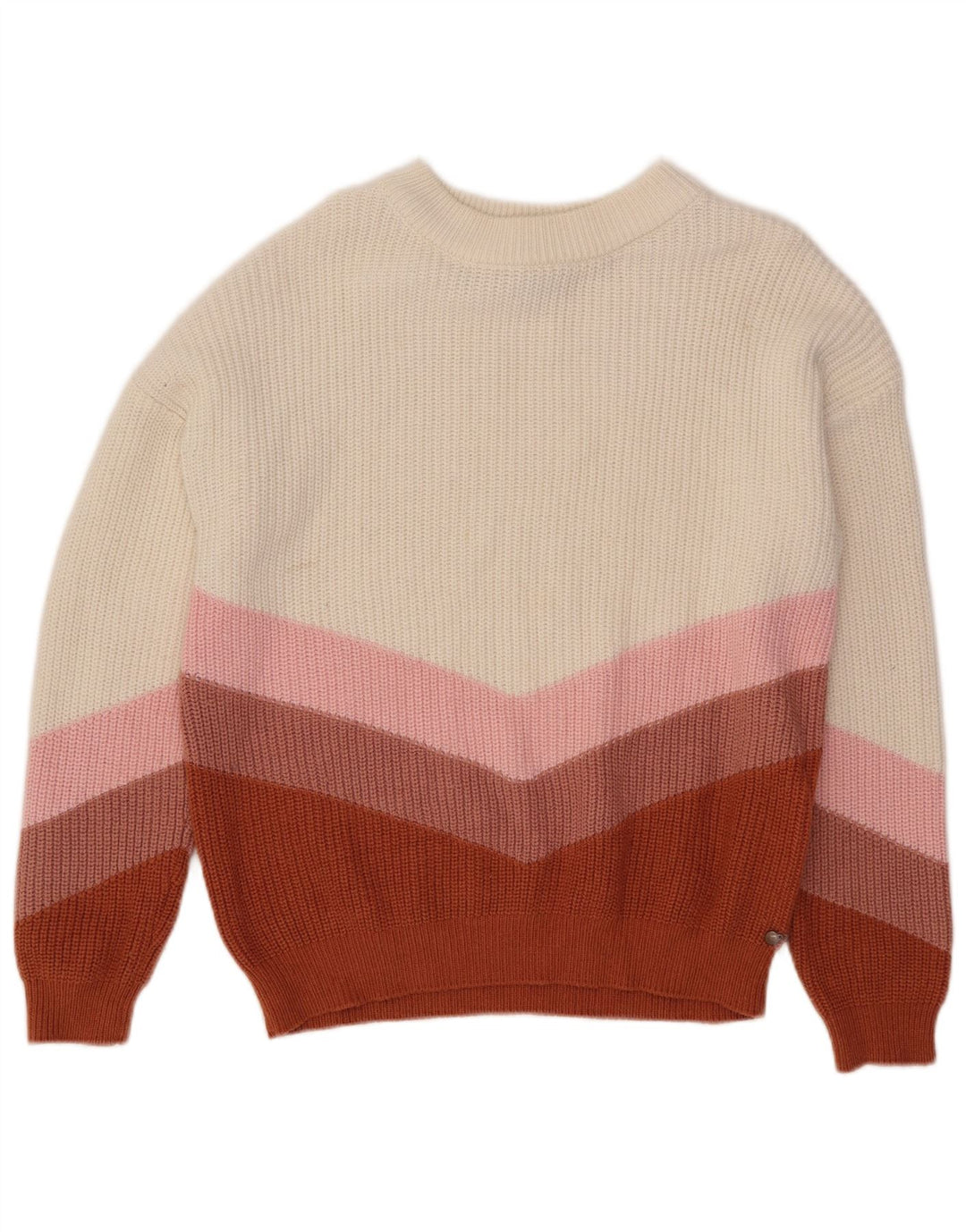 Roxy Damen-Pullover mit U-Boot-Ausschnitt, Größe M, mehrfarbig, Farbblock