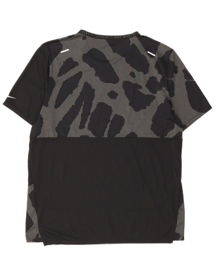 Nike Herren Dri Fit T-Shirt Top Large Schwarz Camouflage Polyester