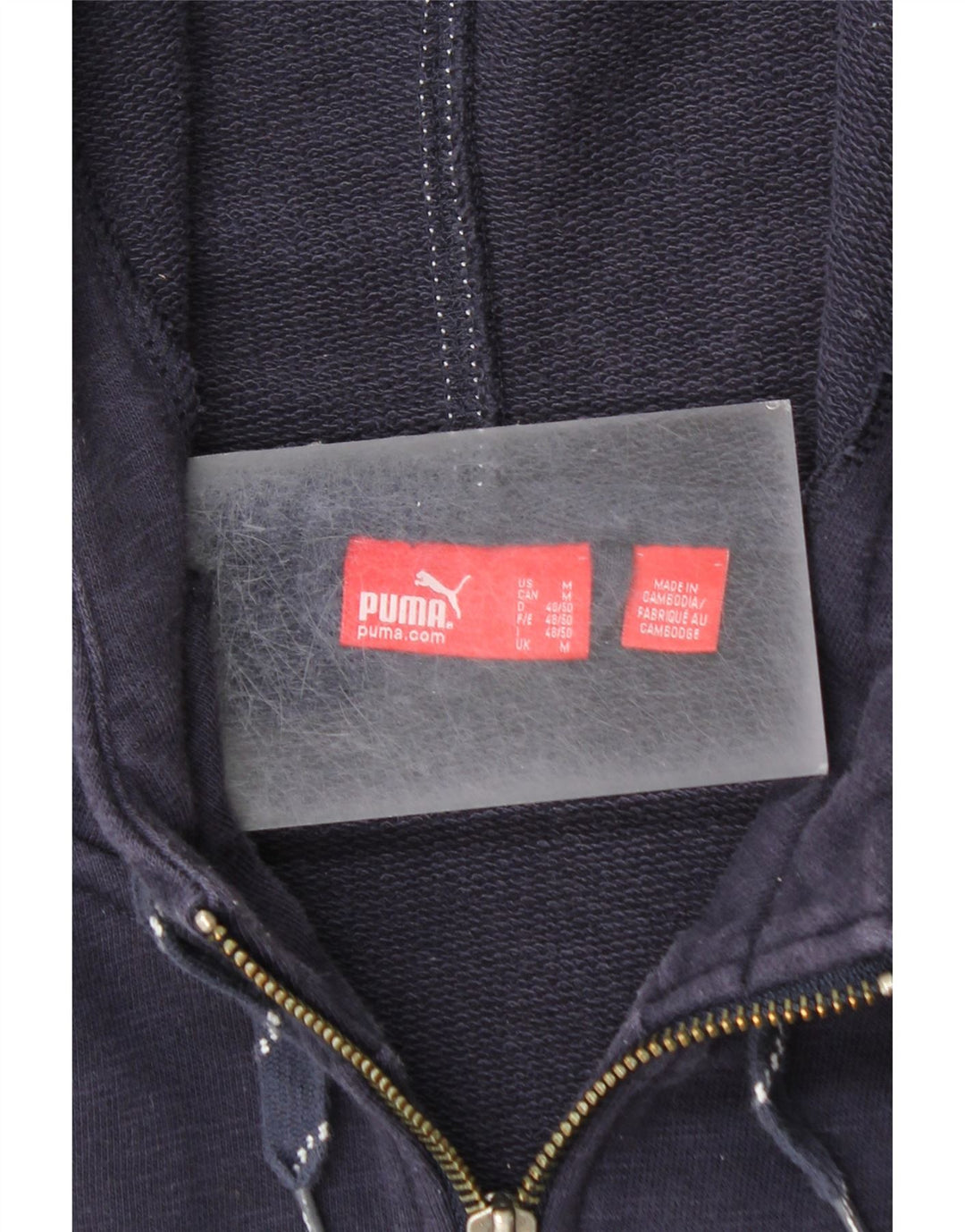 PUMA Herren Graphic Zip Hoodie Pullover Medium Marineblau