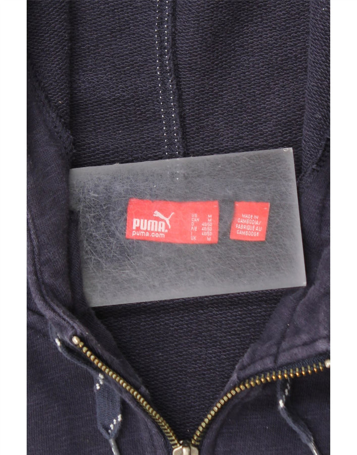 PUMA Herren Graphic Zip Hoodie Pullover Medium Marineblau
