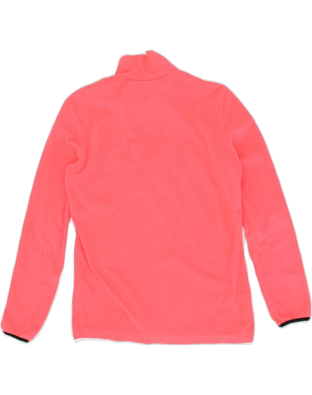 LOTTO Womens Zip Neck Fleece Jumper UK 14 Large Pink Polyester | Vintage Lotto | Thrift | Second-Hand Lotto | Used Clothing | Messina Hembry 