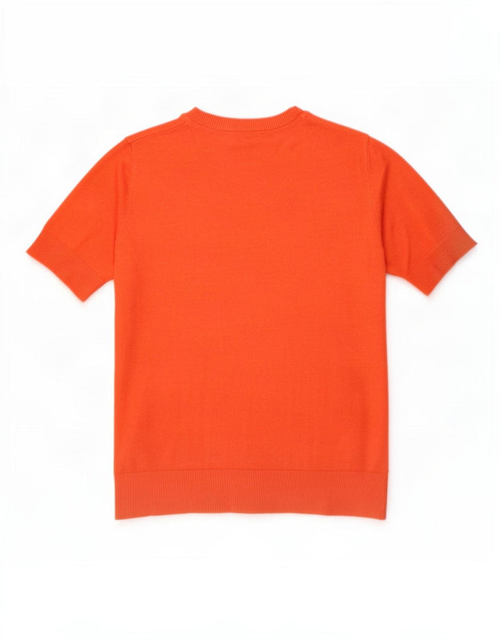 Marks & Spencer Damen-Pullover mit Rundhalsausschnitt, Gr. 12, mittelorange