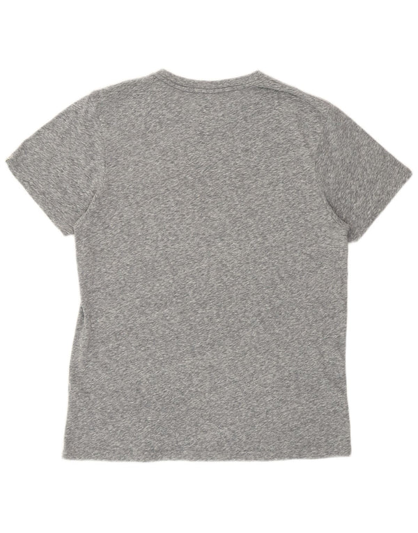 Vans Grafik-T-Shirt für Damen, UK 14, mittelgrau gefleckte Baumwolle