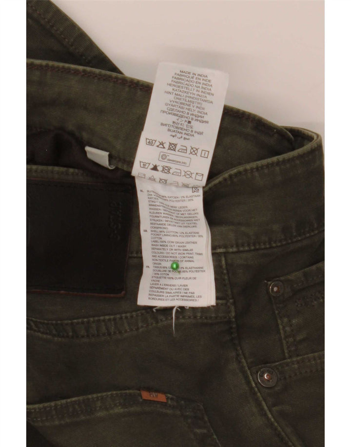G-Star Herren Slim Jeans W30 L32 Khaki Baumwolle