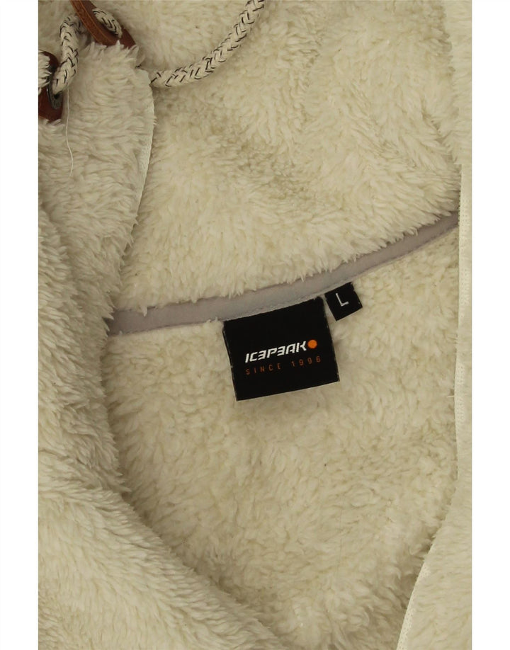 Icepeak Damen Fleecejacke UK 16 Large Off White Polyester