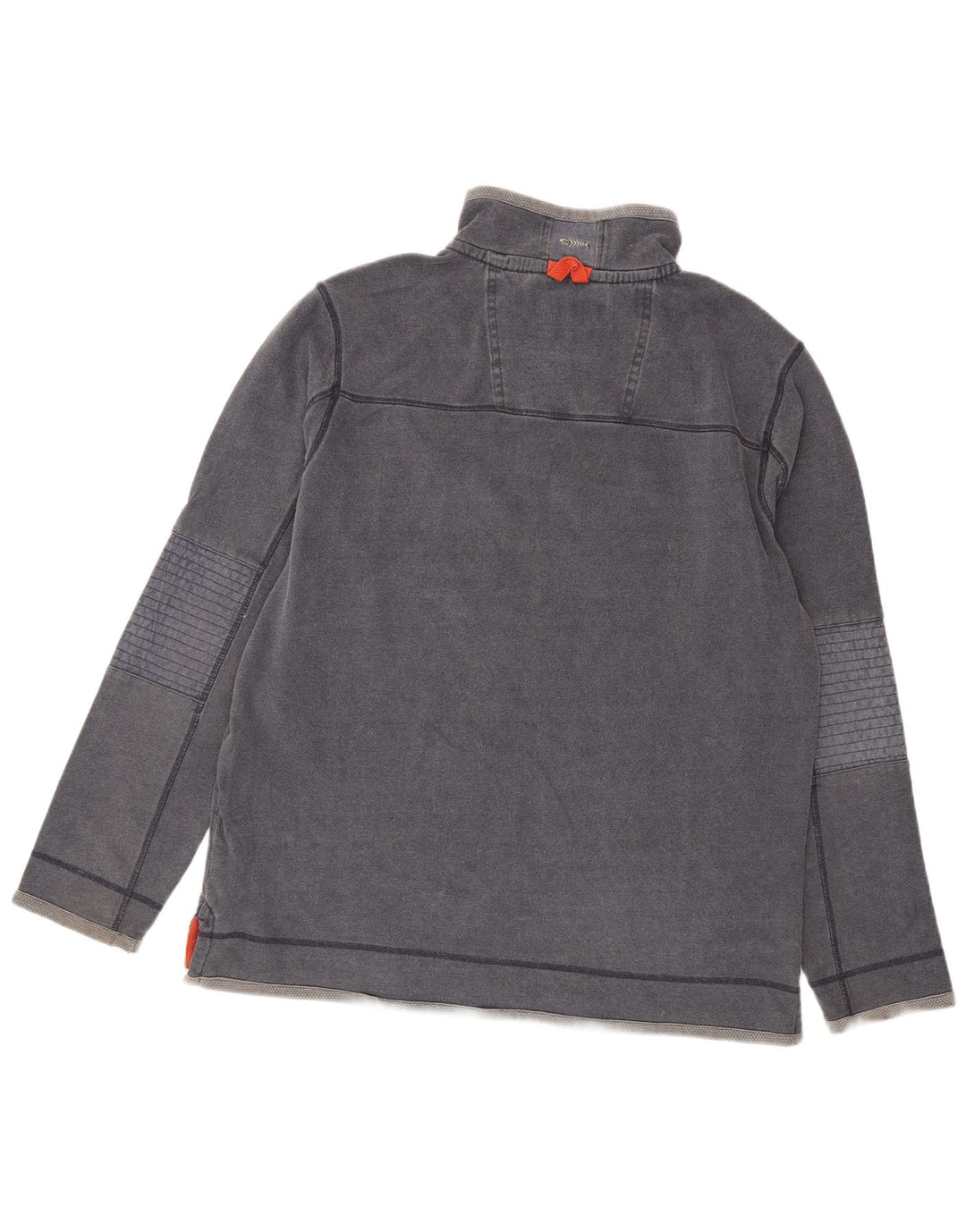 Weird Fish Herren-Sweatshirt mit Reißverschluss am Hals, groß, marineblau, Baumwolle