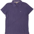 CALVIN KLEIN Mens Polo Shirt IT 50 Medium Navy Blue Cotton